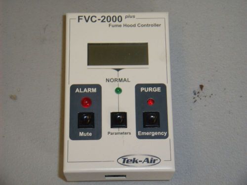 Tek air fvc-2000 plus fume hood air controller for sale