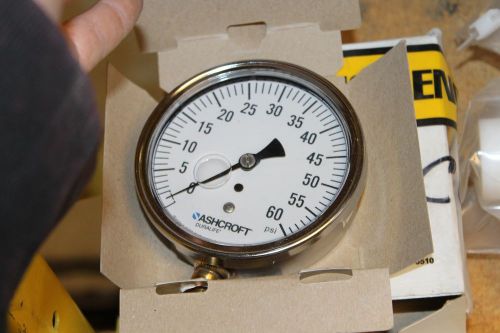 New 0-60 psi ashcroft oil filled pressure gauge duralife 35-1009-aw-02l-60 for sale