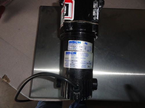 Bison 90 volt dc gear motor 011-300-9193 1/8 hp for sale