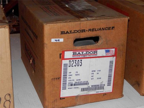 #414  baldor motor  d2303  .75-hp  56 fr  1750-rpm  230v  &gt;new&lt; for sale