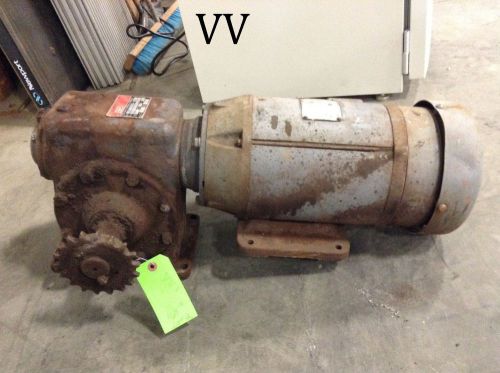 Winsmith 22:1 gear speed reducer 6mct 1872 in-lb w/ 2 hp motor for sale