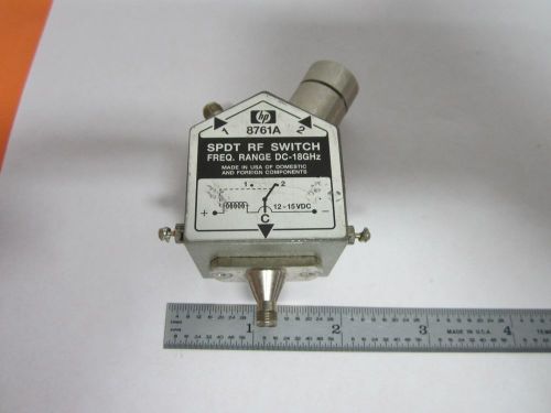 Hp 8761a spdt switch 18 ghz rf microwave frequency as is bin#k7-10 for sale