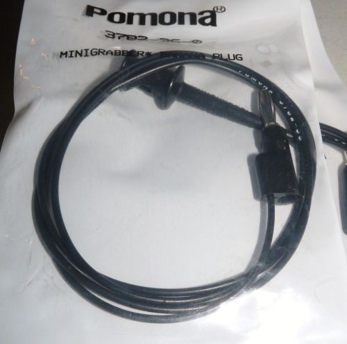 New itt pomona electronics 3782-36-0 minigrabber banana plug test leads for sale