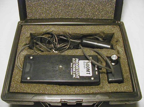 Progressive Electronics Model 508 Cable and Pipe Locator in carry case.