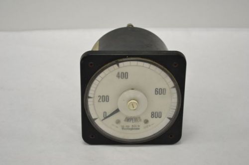 Crompton 077-08aa-lsua ammeter 0-800a amp amperes panel board meter b206740 for sale