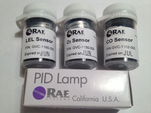 Multirae gas sensors by rae systems -not expired new with pid lamp 10.6ev for sale