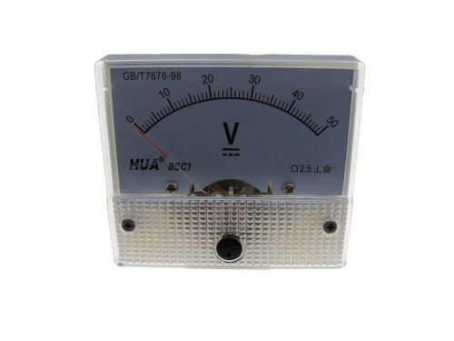 DC 50V Analog Needle Panel DC Voltage Voltmeter  85C1