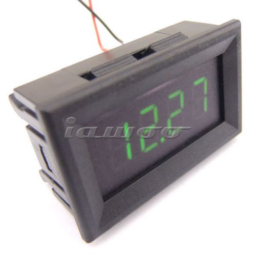 4 Digit Digital Voltmeter DC 4.5-30V Green LED Voltage Power Monitor Panel Meter