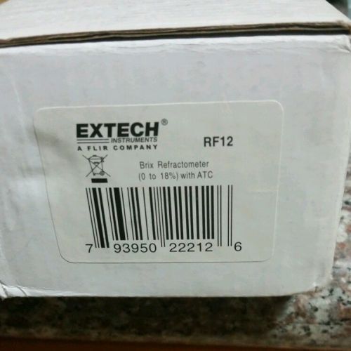 Extech Brix refractometer 0-18% RF12  &#034;Brand New&#034;