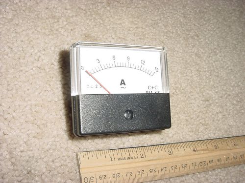 Panel meter - analog  0-15 amp  ac - new for sale