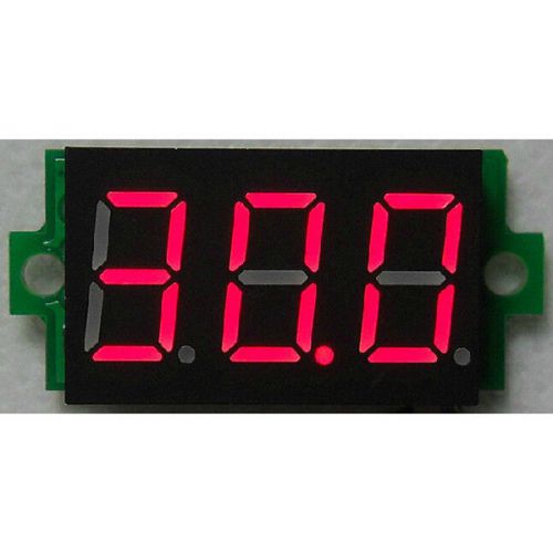 2X 0.36&#034; Digital Voltmeter Voltage Meter Panel Meter 3-30VDC Red LED Motorcycle