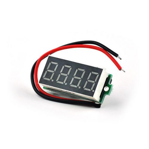 4.50-30v dc 4 digit digital voltmeter measure voltage panel meter red led 0.36&#034; for sale