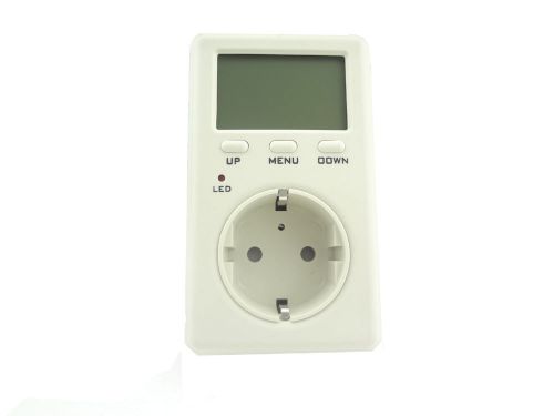 Eu plug ammeter energy power watt voltage volt meter monitor analyzer for sale