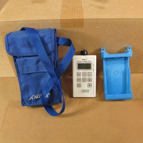OPM 5 Optical Power Meter NOYES FIBER SYSTEMS OPM5-4 + Cover + Carry Case
