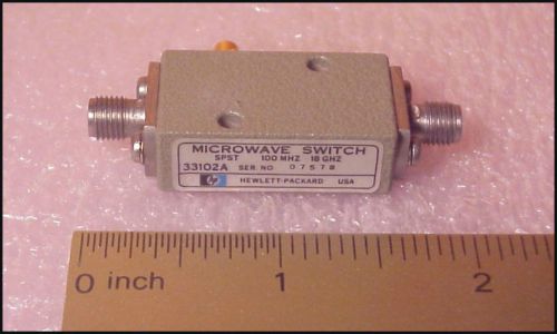 HP 33102A microwave PIN switch SPST 100 Mhz to 18 Ghz