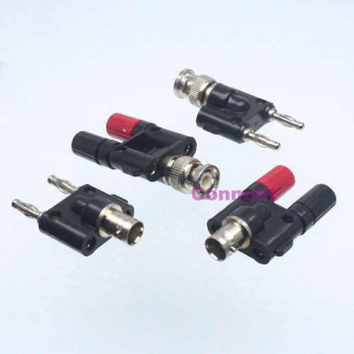 4pcs/set BNC Banana kit male plug female jack RF adapter connector Binding Post