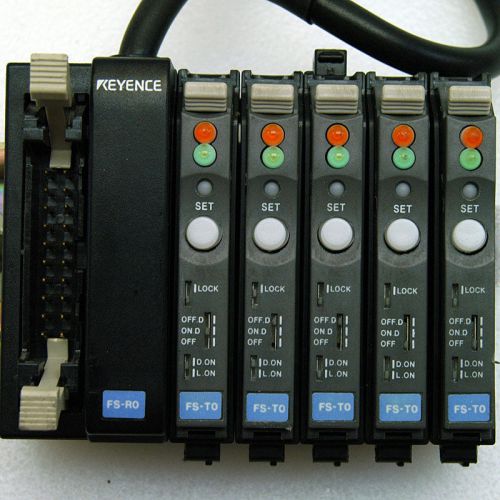 Keyence fs-to/fs-ro fiber optic calibration amplifiers for sale