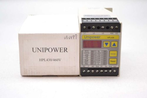 NEW WEN HPL430 UNIPOWER LIMIT/OVERLOAD MONITOR 460V-AC 5A AMP D414697