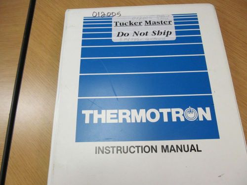 THERMOTRON 012005 Over/Under Temperature Alarm Instruction Manual w/ Sche  45937
