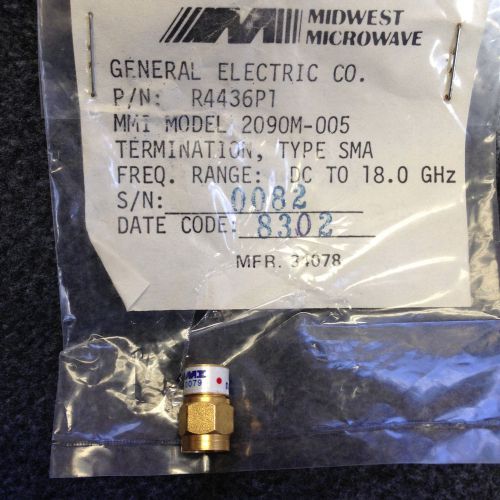 Midwest Microwave 2090M-005 DC to 18.0GHz SMA Termination, New