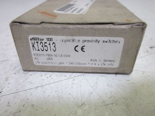 IFM EFFECTOR KI3513 CAPACITIVE PROXIMITY SWITCH 250V *NEW IN A BOX*