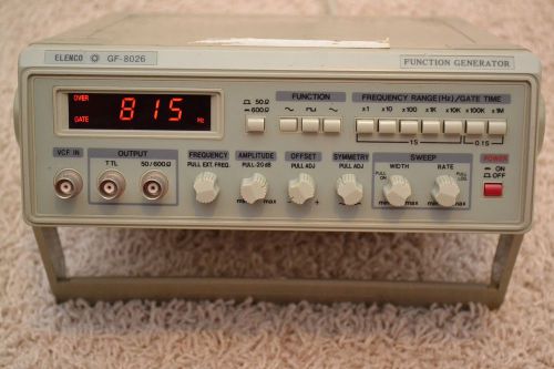 ELENCO GF-8026 Function Generator/Counter - Tested - Powers On - Fast Shipping