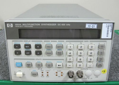 Hp/agilent 8904a multifunction synthesizer, dc-600 khz (opt. 002 004) for sale