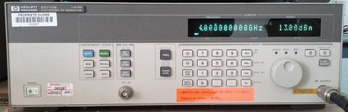 Agilent hp 83711b synthesized 1 to 20 ghz cw generator (limited to 17.5ghz) for sale