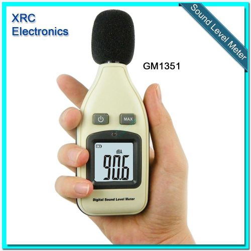 Gm1351 30-130db digital sound level meter noise tester decibels lcd screen new for sale