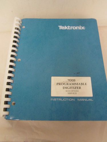TEKTRONIX 7D20 PROGRAMMABLE DIGITIZER INSTRUCTION MANUAL