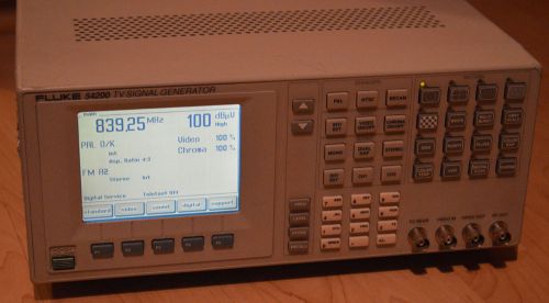 Fluke 54200 TV signal generator, SCART, BNC with ALL OPTIONS