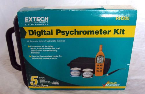 Extech RH305 Hygro-Thermometer Psychrometer Humidity Kit $150 New