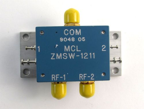 Zmsw-1211 electronic switch mini circuits sma female gold ham radio connectors for sale