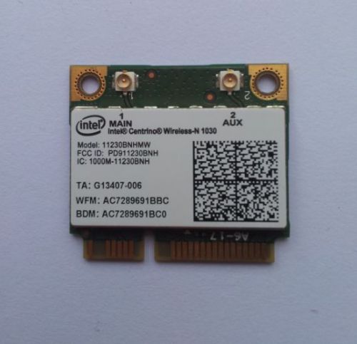 NEW Intel 1030 Wireless N 300Mbps Wi-Fi  Bluetooth BT Half Mini PCI-E WIFI Card