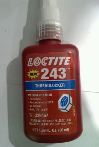 LOCTITE Threadlocker, Primerless 243, 50mL Bottle
