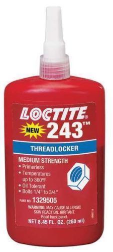 LOCTITE 1329505 Blue Threadlocker, Primerless 243,  8.45 oz. 250mL Bottle