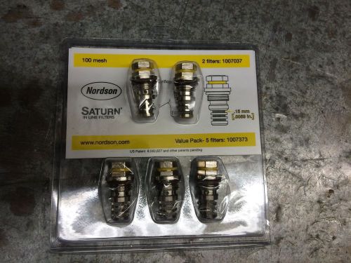 NEW 1007037 NORDSON SATURN IN LINE FILTERS 100 MESH  ( 5 FILTERS  )