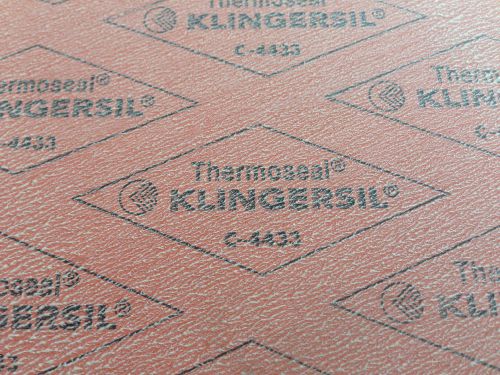 Lot of 10 thermoseal klingersil c-4433 synthetic sheet gasket 1/16&#034; x 6&#034; x 6&#034; for sale