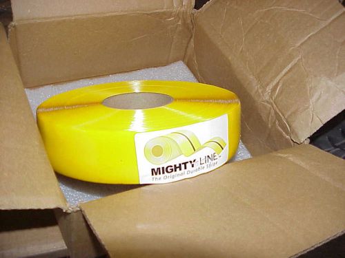 Mightyline solid marking tape  model # 2yb , yellow ,  100 ft, 2&#034; for sale