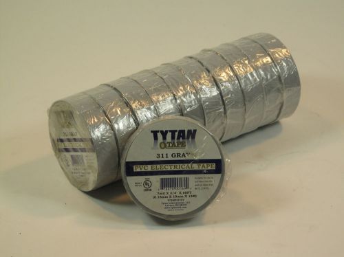 1 lot of 85 rolls - grey electrical tape 3/4in x 60ft pt# 311 (#1090)