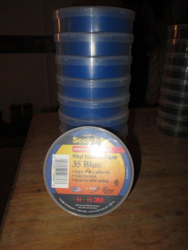 Scotch 35 BLUE Vinyl Electrical Tape qty 10