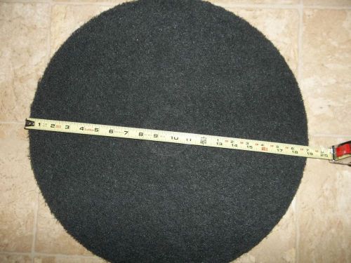 scrubbing pads for floor buffer to remove wax, black 19&#034;