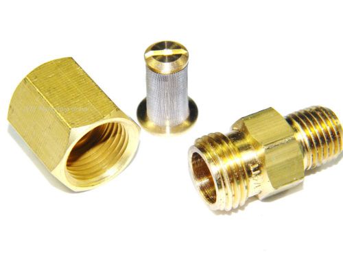 Carpet cleaning - brass 1/4&#034; in-line filter for wands, hoses for sale