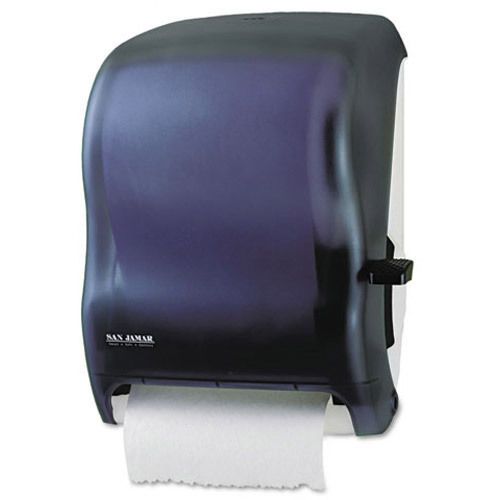 San Jamar Lever Action Hard Roll Paper Towel Dispenser, Black. Sold as Each