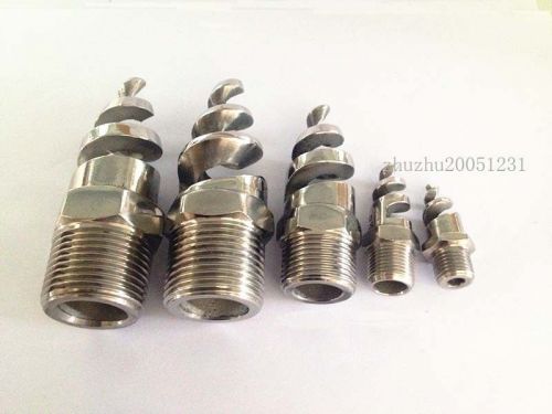 1pcs new bspt stainless steel spiral cone spray nozzle 3/8&#034; for sale