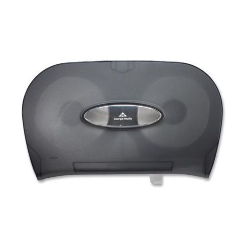Georgia Pacific Two Roll Side-by-Side Covered Bathroom Tissue Dispenser Black