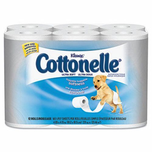 Kleenex Cottonelle Ultra Soft 1-Ply Toilet Paper, 48 Rolls (KCC12456)