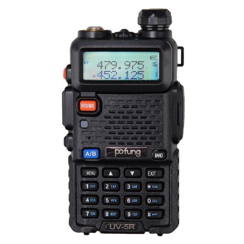 Dual Band UHF VHF Two-Way Radio Walkie Talkie Interphone DTMF FM fr PoFung UV-5R