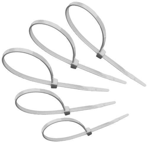 NEW Tach-It 8&#034; x 40 Lb Tensile Strength Natural Colored Cable Tie (Pack of 1000)