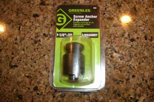 Greenlee #868 1/4&#034;- 20 masonry screw anchor expander for sale